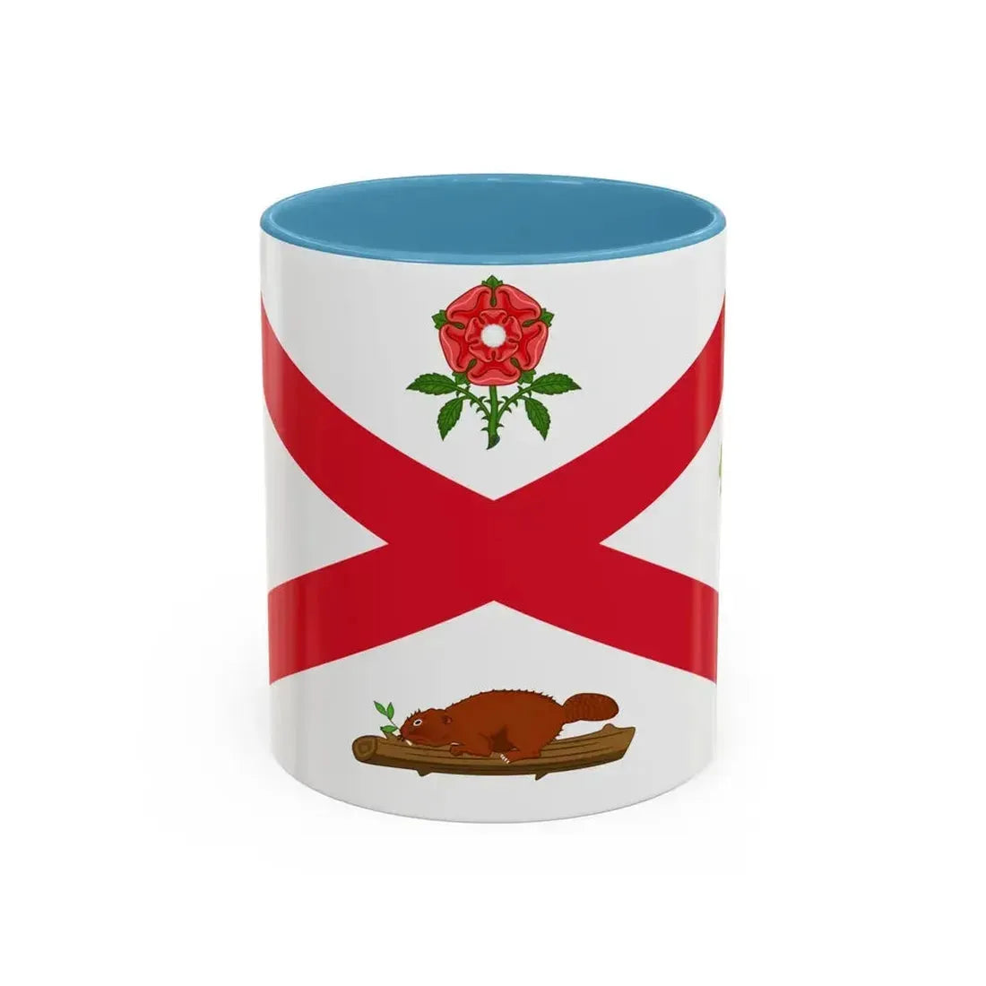 Flag of Montreal 1935 to 1939 Canada - Accent Coffee Mug 11oz Light Blue - Go Mug Yourself