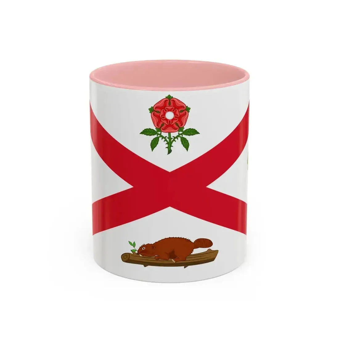Flag of Montreal 1935 to 1939 Canada - Accent Coffee Mug 11oz Pink - Go Mug Yourself