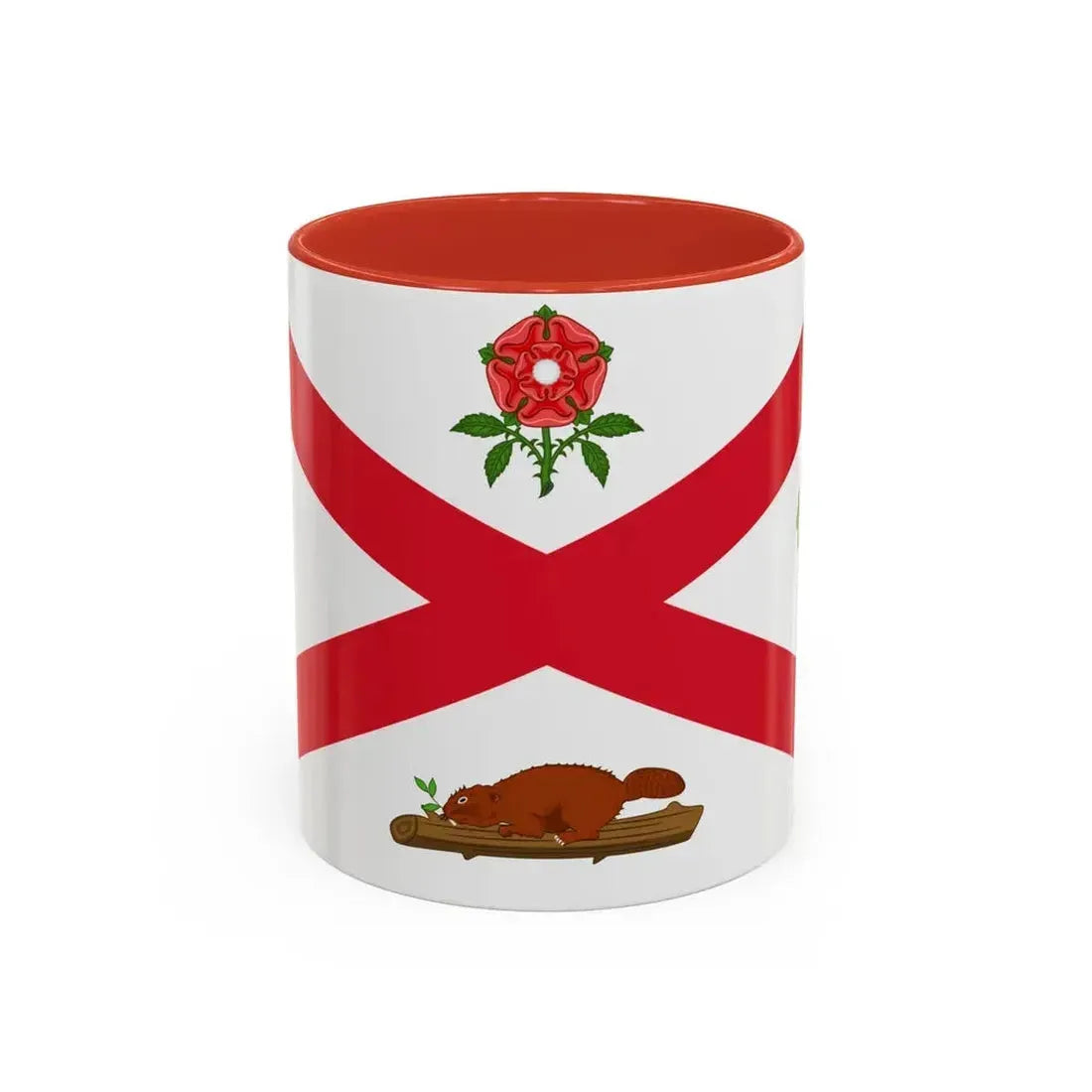 Flag of Montreal 1935 to 1939 Canada - Accent Coffee Mug 11oz Red - Go Mug Yourself