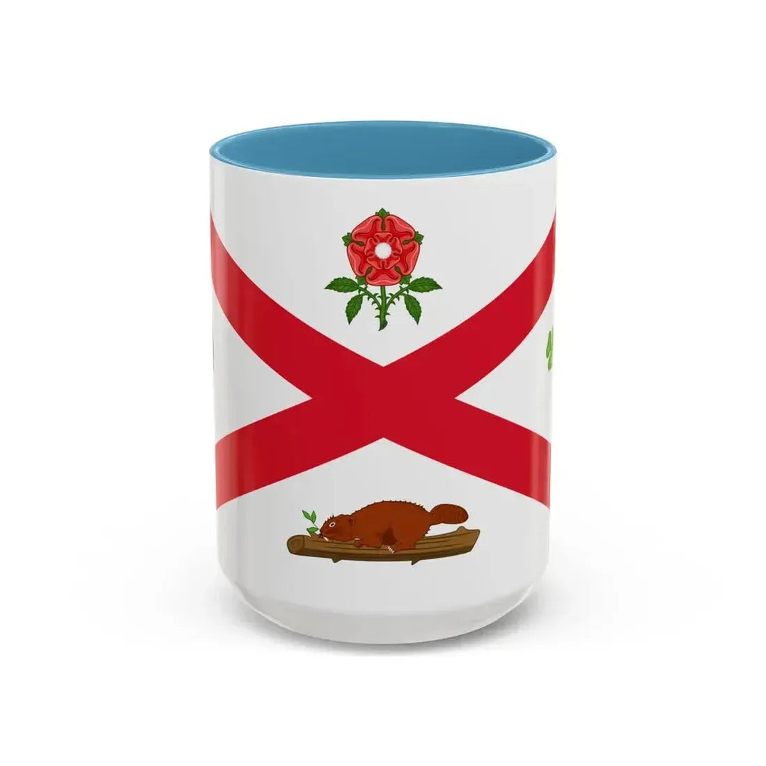 Flag of Montreal 1935 to 1939 Canada - Accent Coffee Mug 15oz Light Blue - Go Mug Yourself