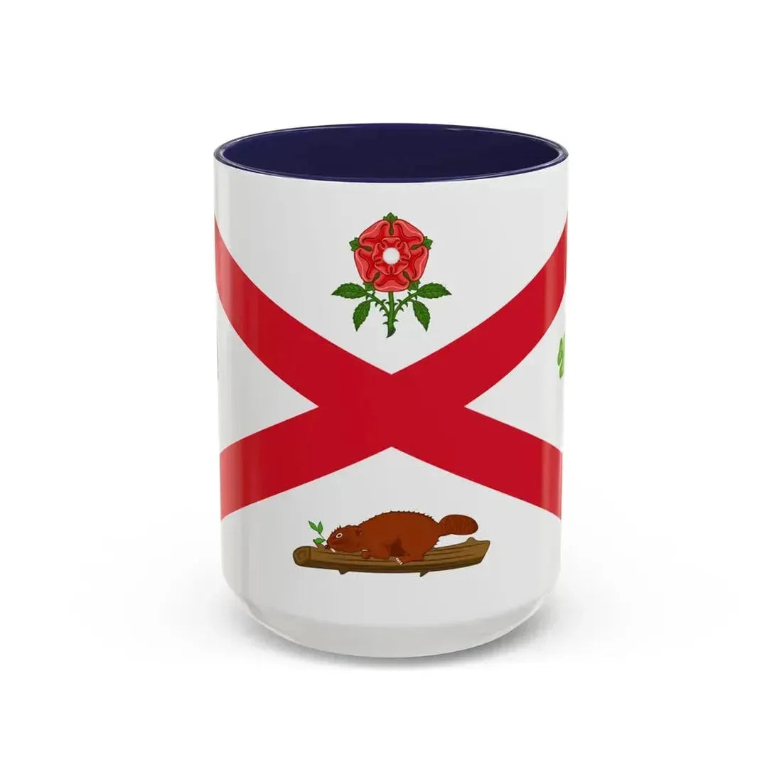 Flag of Montreal 1935 to 1939 Canada - Accent Coffee Mug 15oz Navy - Go Mug Yourself