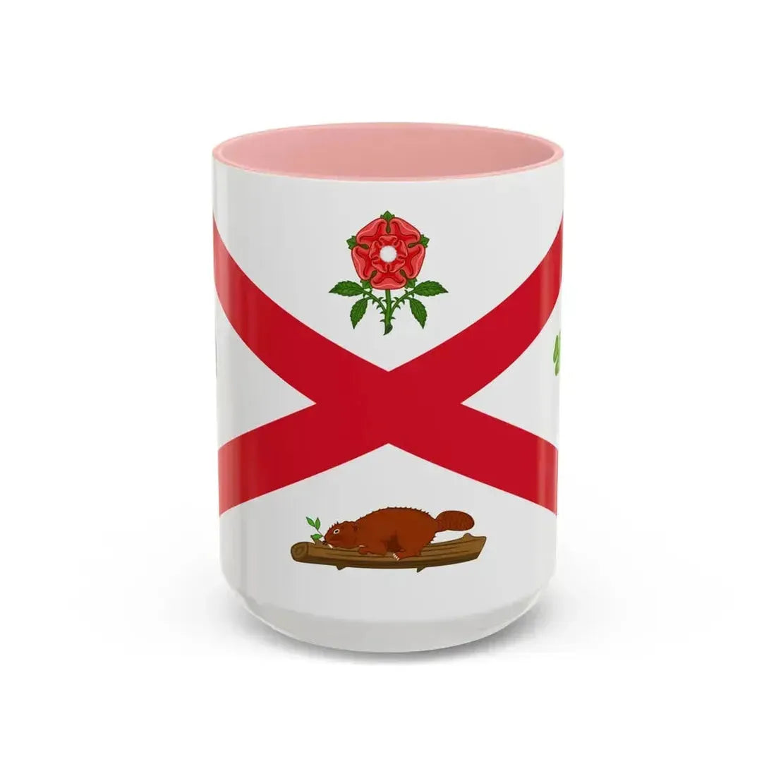 Flag of Montreal 1935 to 1939 Canada - Accent Coffee Mug 15oz Pink - Go Mug Yourself