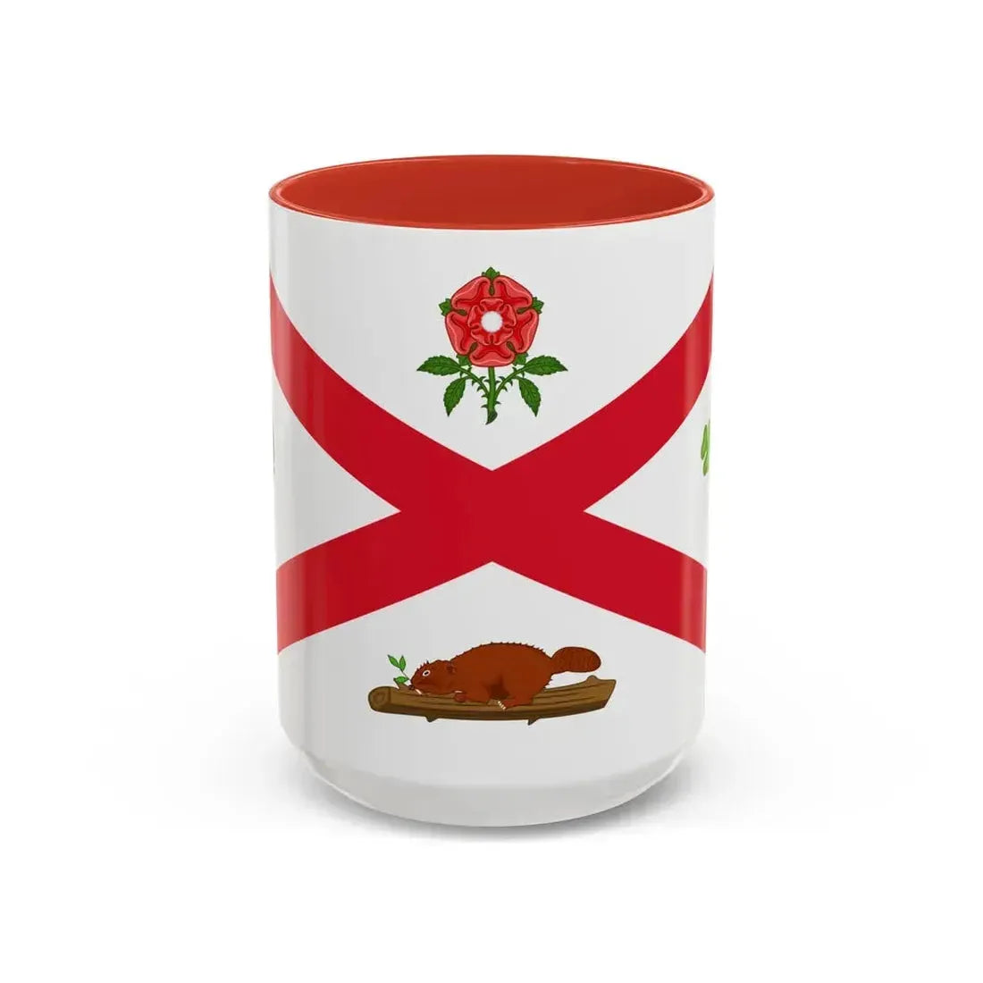 Flag of Montreal 1935 to 1939 Canada - Accent Coffee Mug 15oz Red - Go Mug Yourself