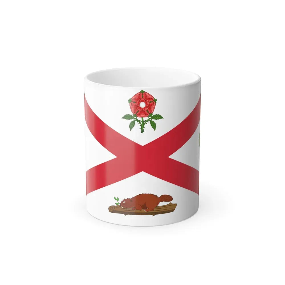Flag of Montreal 1935 to 1939 Canada - Color Changing Coffee Mug 11oz - Go Mug Yourself