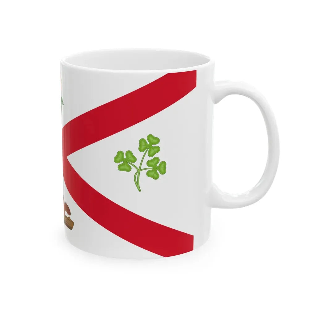 Flag of Montreal 1935 to 1939 Canada - White Coffee Mug - Go Mug Yourself