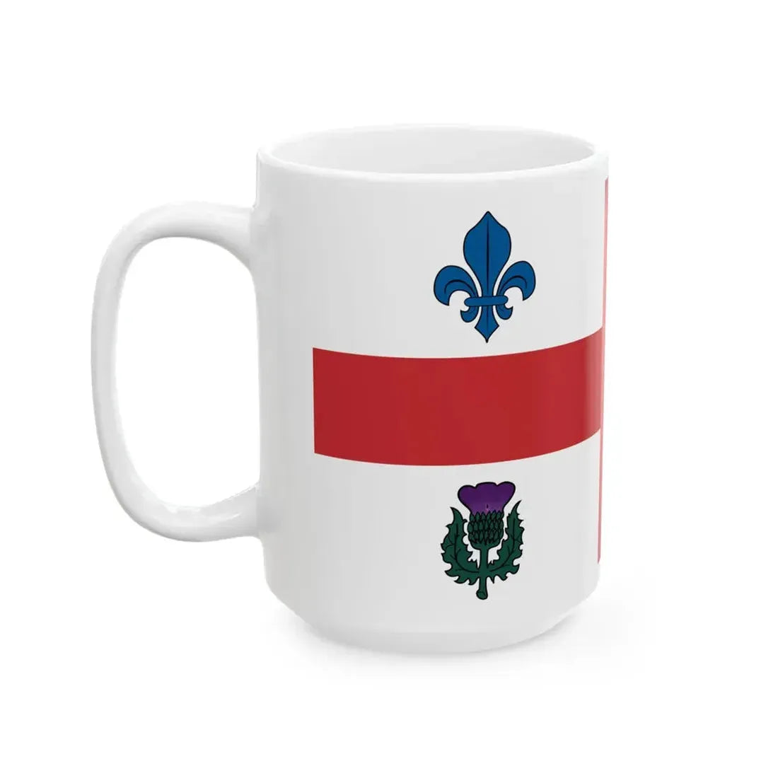 Flag of Montreal 1939-2017 (Canada) White Coffee Mug - Go Mug Yourself