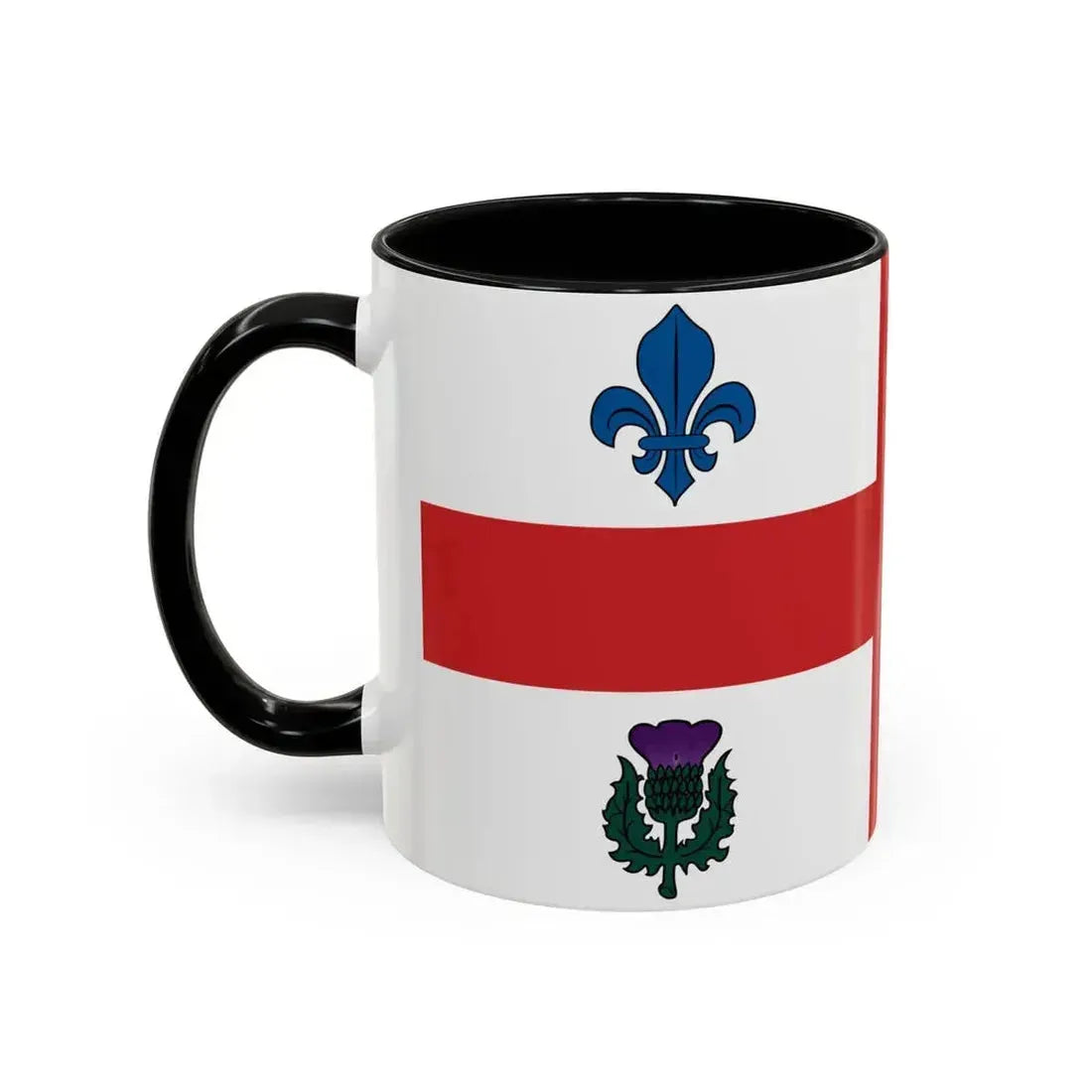 Flag of Montreal 1939 to 2017 Canada - Accent Coffee Mug - Go Mug Yourself