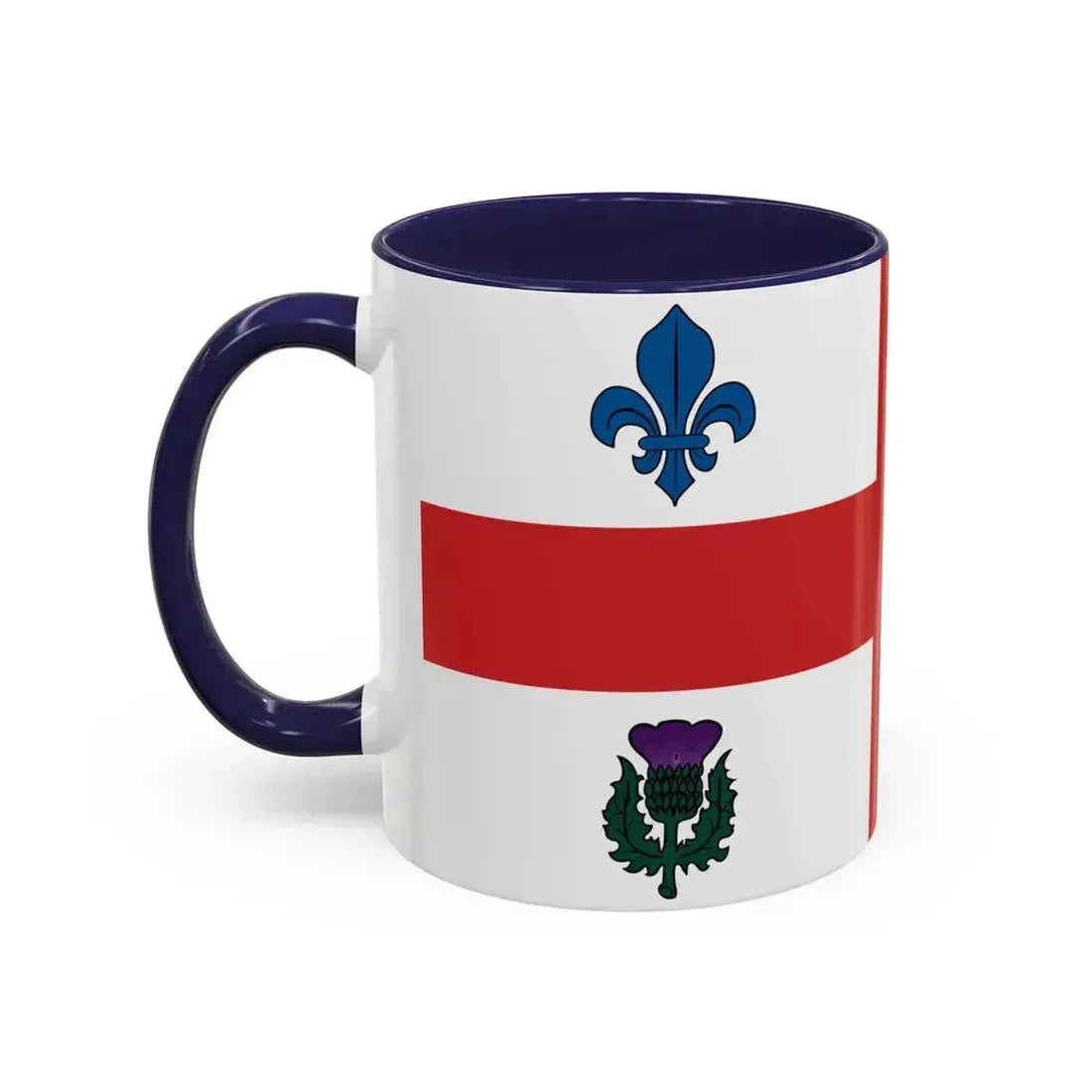 Flag of Montreal 1939 to 2017 Canada - Accent Coffee Mug - Go Mug Yourself