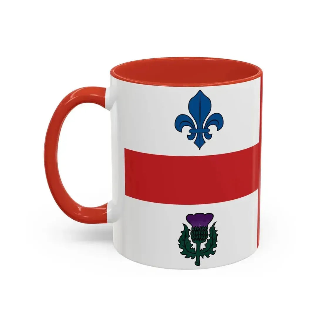 Flag of Montreal 1939 to 2017 Canada - Accent Coffee Mug - Go Mug Yourself