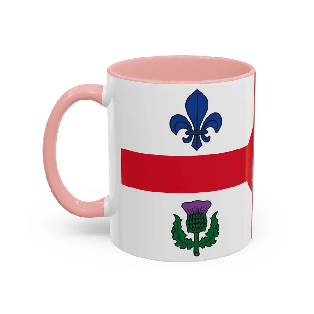 Flag of Montreal Canada - Accent Coffee Mug - Go Mug Yourself