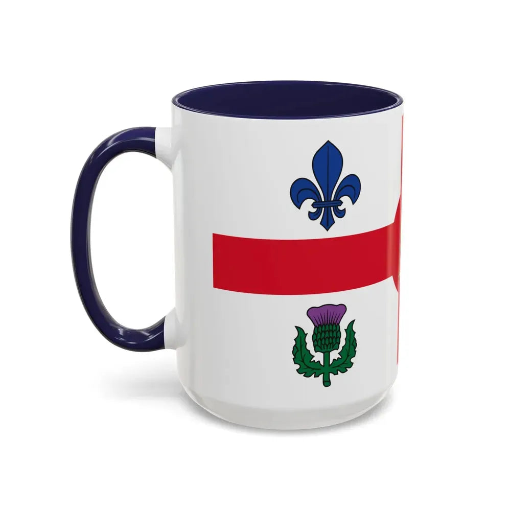 Flag of Montreal Canada - Accent Coffee Mug - Go Mug Yourself