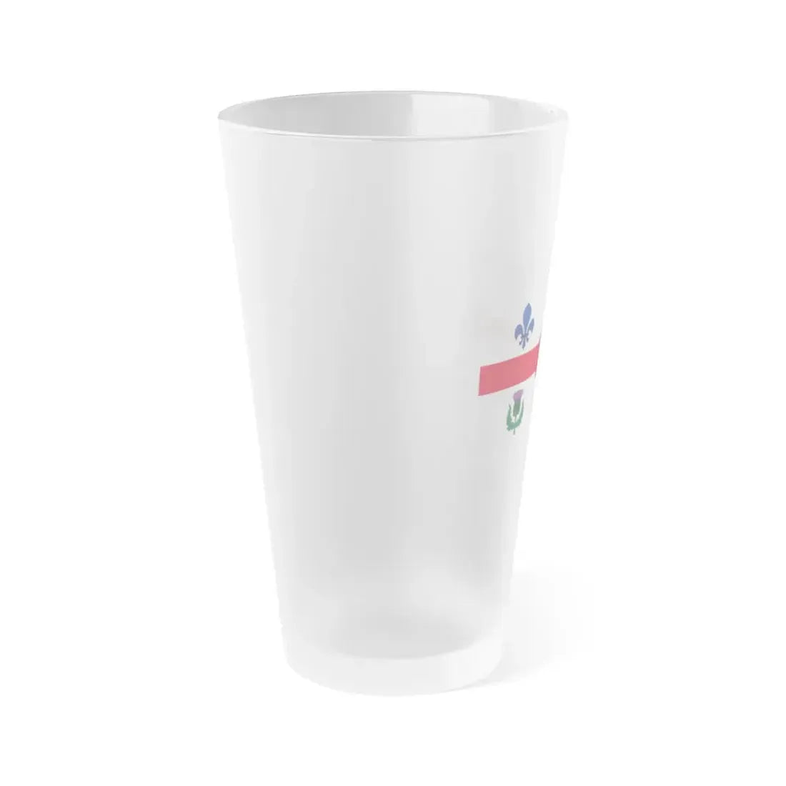 Flag of Montreal Canada - Frosted Pint Glass 16oz - Go Mug Yourself