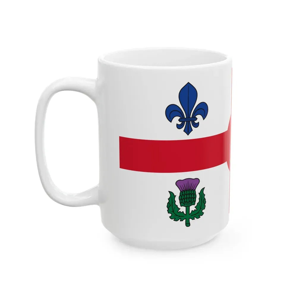 Flag of Montreal Canada - White Coffee Mug - Go Mug Yourself