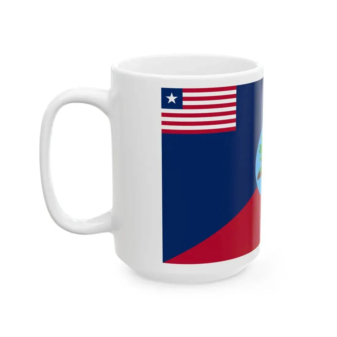 Flag of Montserrado County (Liberia) White Coffee Mug - Go Mug Yourself