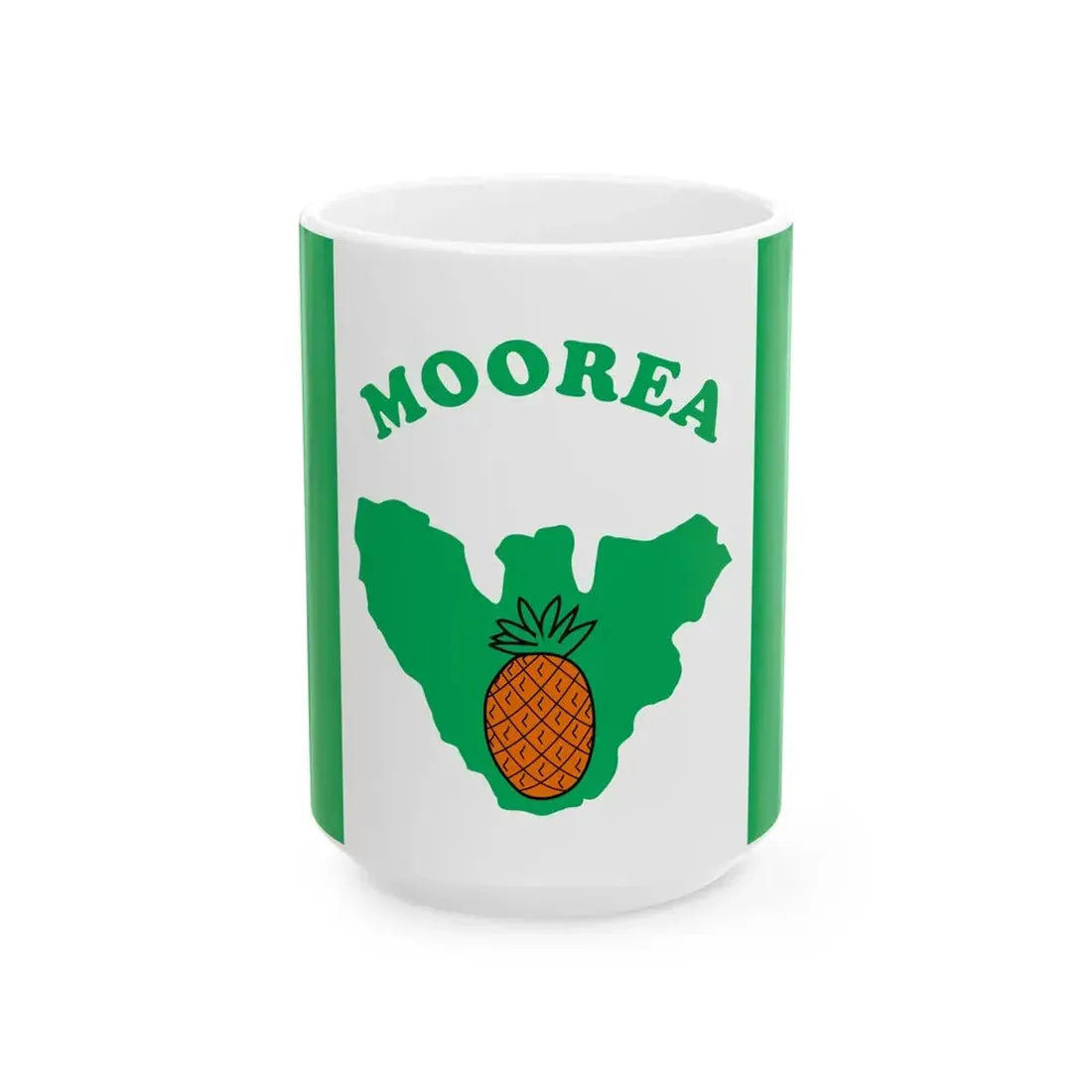 Flag of Moorea-Maiao (France) White Coffee Mug 15oz - Go Mug Yourself