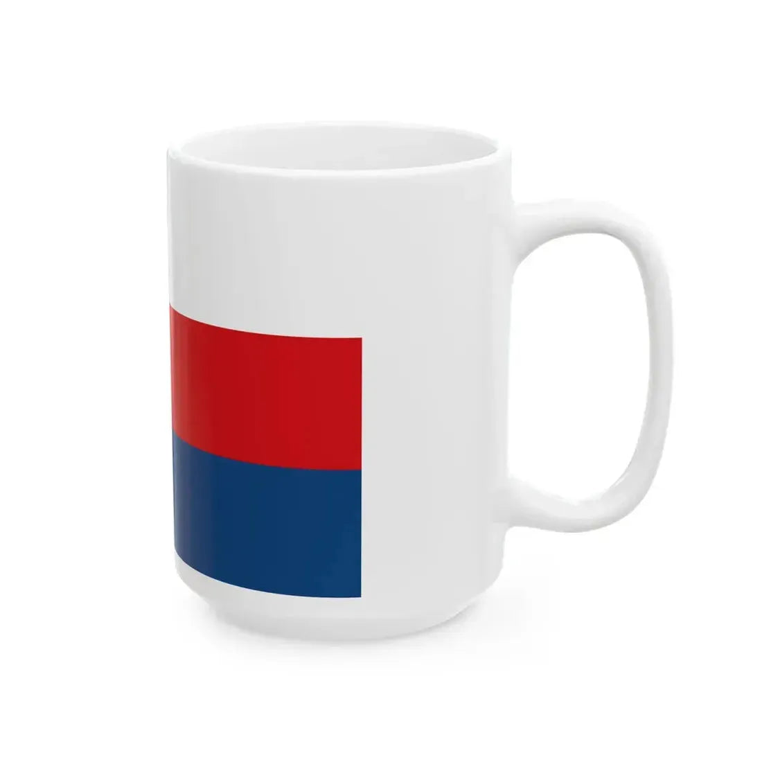 Flag of Moravia white-red-blue (Czech Republic) White Coffee Mug - Go Mug Yourself