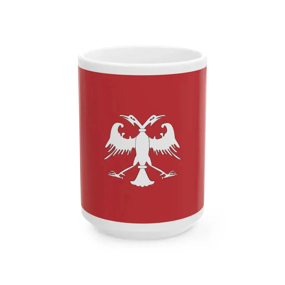 Flag of Moravian Serbia (Serbia) White Coffee Mug 15oz - Go Mug Yourself