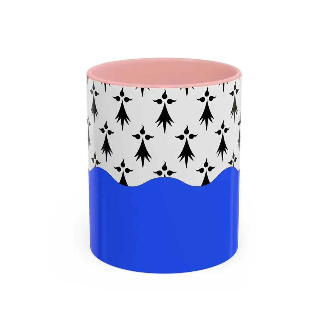 Flag of Morbihan France 2 - Accent Coffee Mug 11oz Pink - Go Mug Yourself