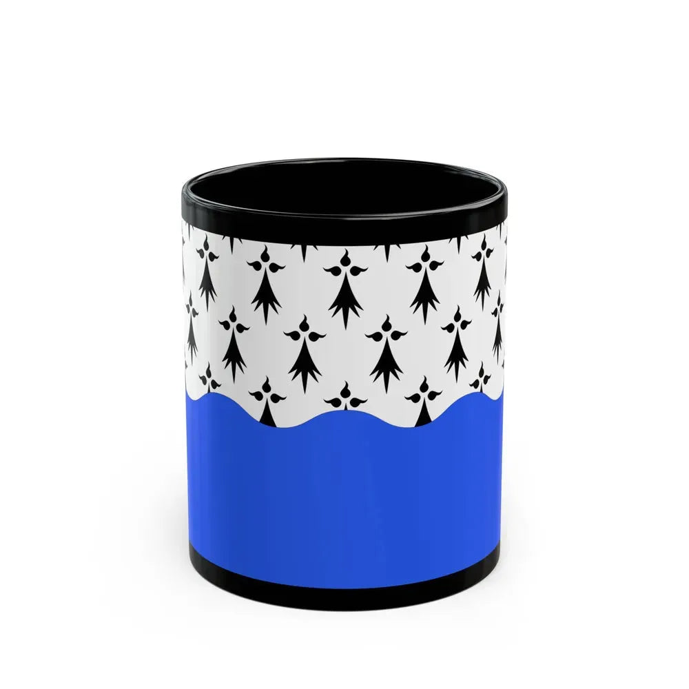 Flag of Morbihan France 2 - Black Coffee Mug 11oz - Go Mug Yourself