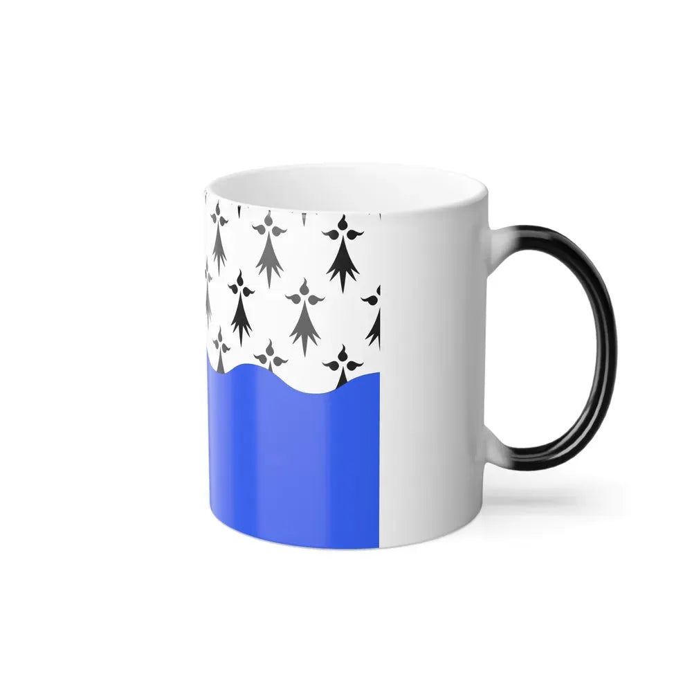 Flag of Morbihan France 2 - Color Changing Coffee Mug - Go Mug Yourself