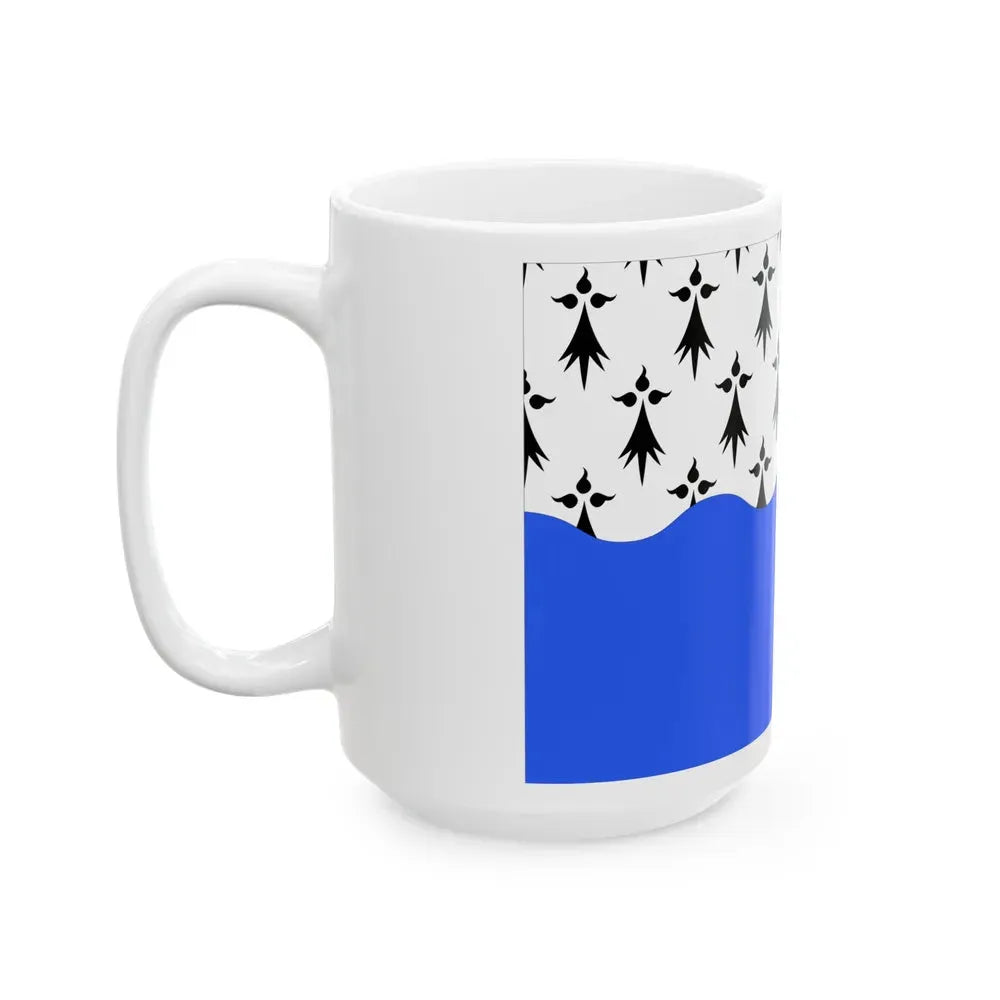Flag of Morbihan France 2 - White Coffee Mug - Go Mug Yourself