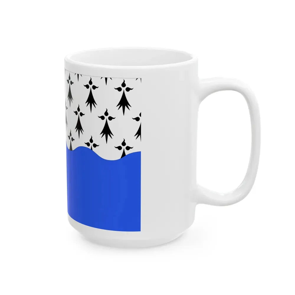 Flag of Morbihan France 2 - White Coffee Mug - Go Mug Yourself