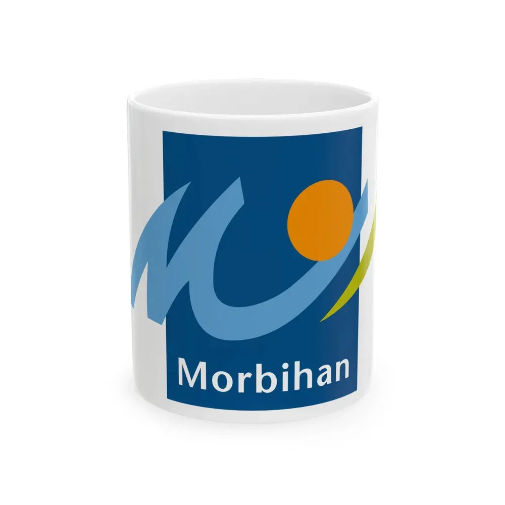 Flag of Morbihan France - White Coffee Mug 11oz - Go Mug Yourself