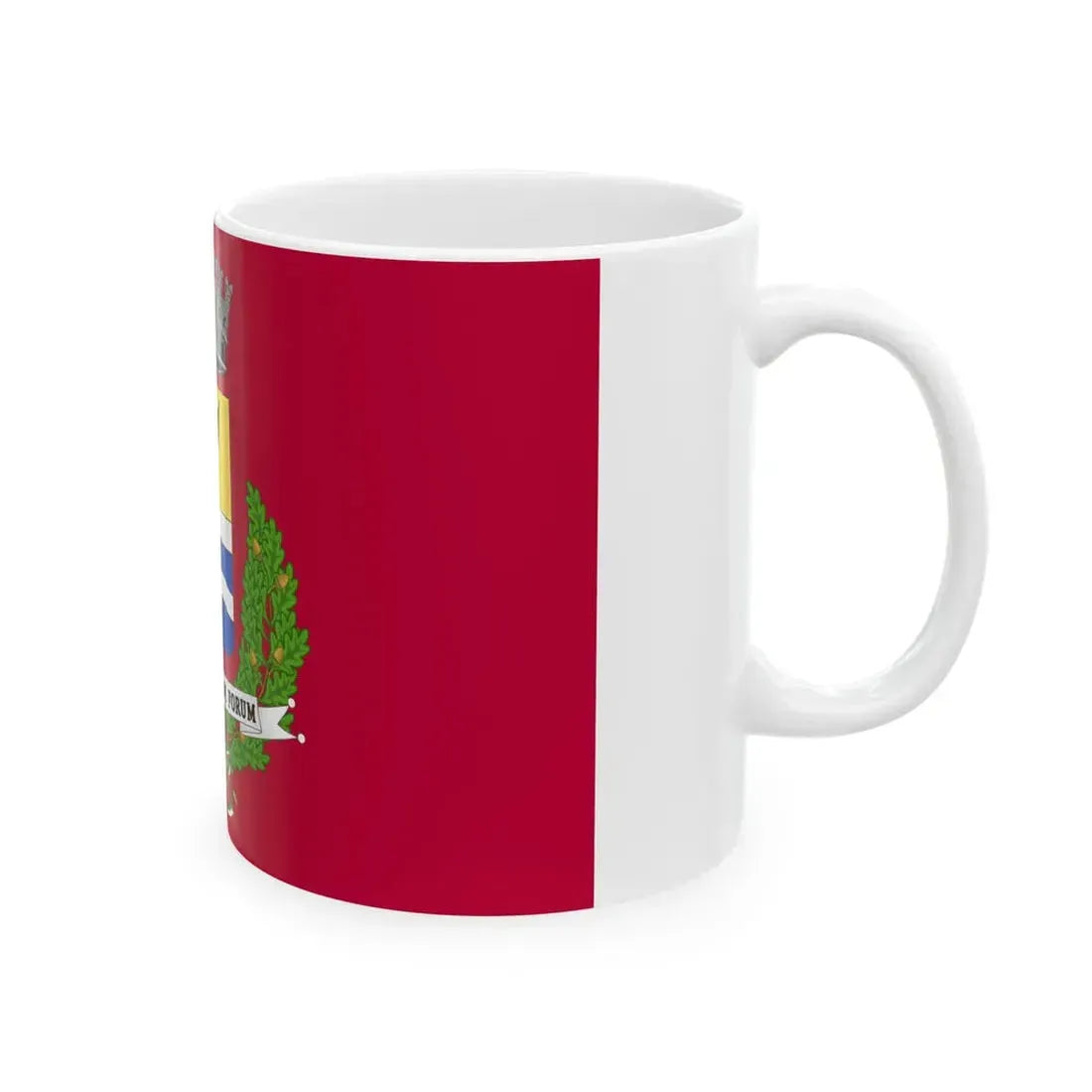 Flag of Morciano di Romagna (Italy) White Coffee Mug - Go Mug Yourself
