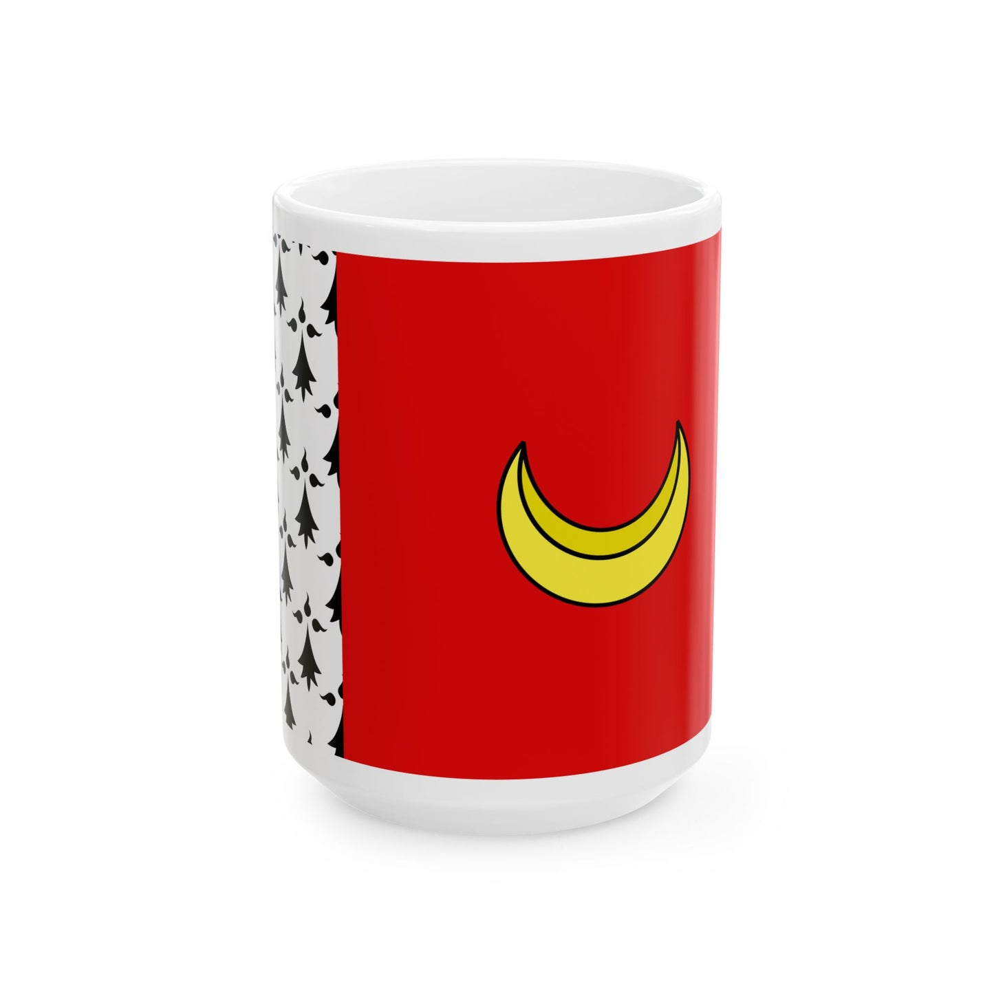 Flag of Mordelles (Belgium) White Coffee Mug-15oz-Go Mug Yourself