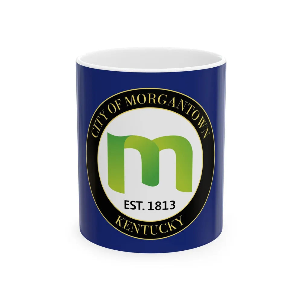 Flag of Morgantown Kentucky (United States) White Coffee Mug 11oz - Go Mug Yourself