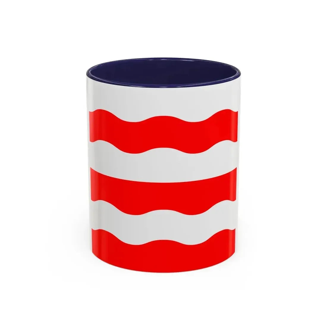 Flag of Morges Switzerland - Accent Coffee Mug 11oz Navy - Go Mug Yourself