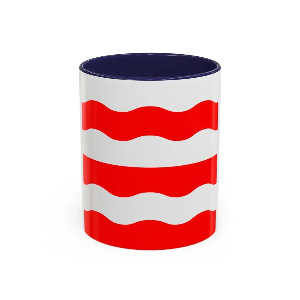 Flag of Morges Switzerland - Accent Coffee Mug 11oz Navy - Go Mug Yourself