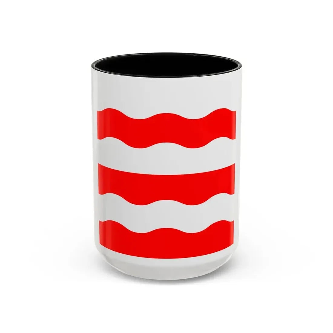 Flag of Morges Switzerland - Accent Coffee Mug 15oz Black - Go Mug Yourself