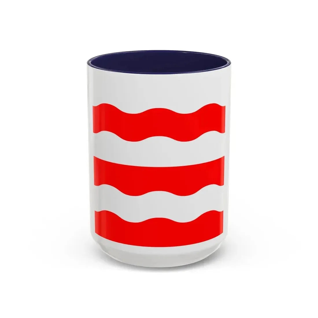 Flag of Morges Switzerland - Accent Coffee Mug 15oz Navy - Go Mug Yourself