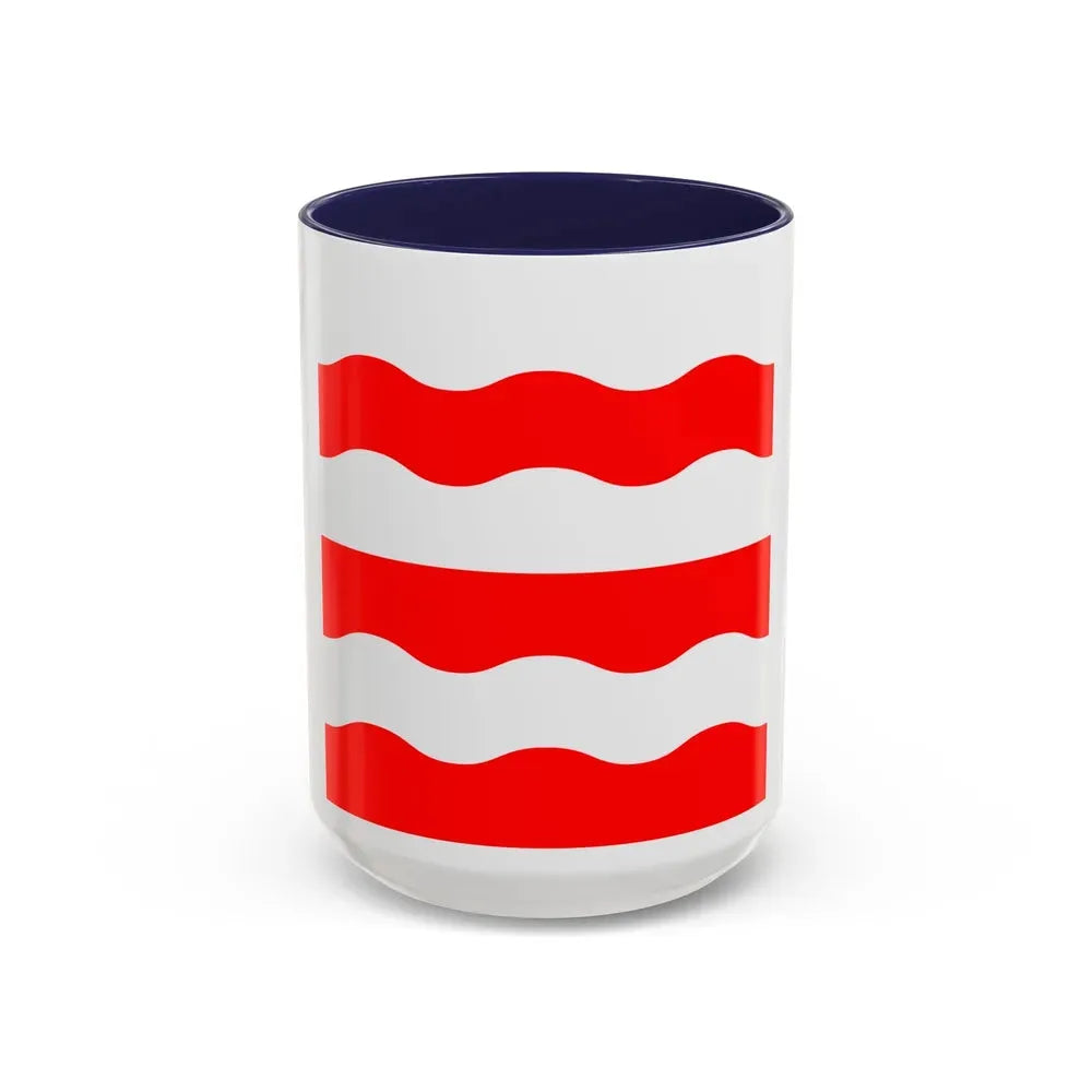 Flag of Morges Switzerland - Accent Coffee Mug 15oz Navy - Go Mug Yourself