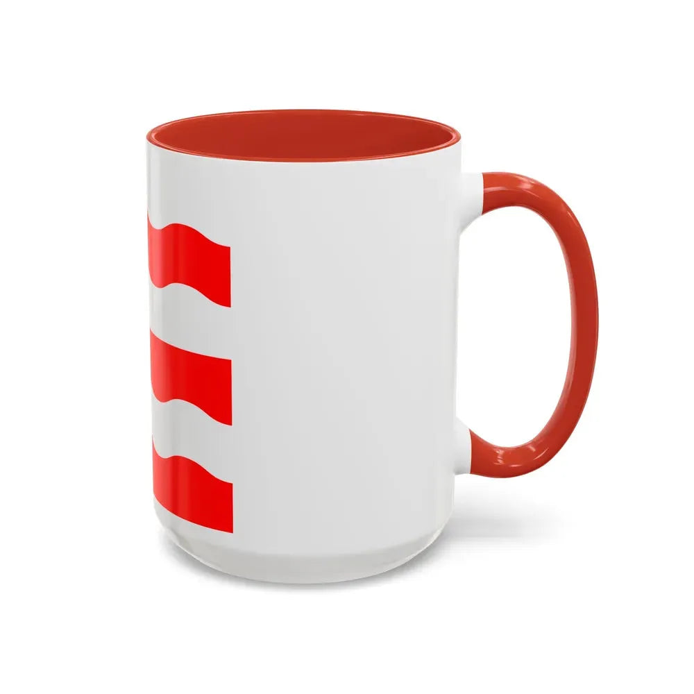 Flag of Morges Switzerland - Accent Coffee Mug - Go Mug Yourself