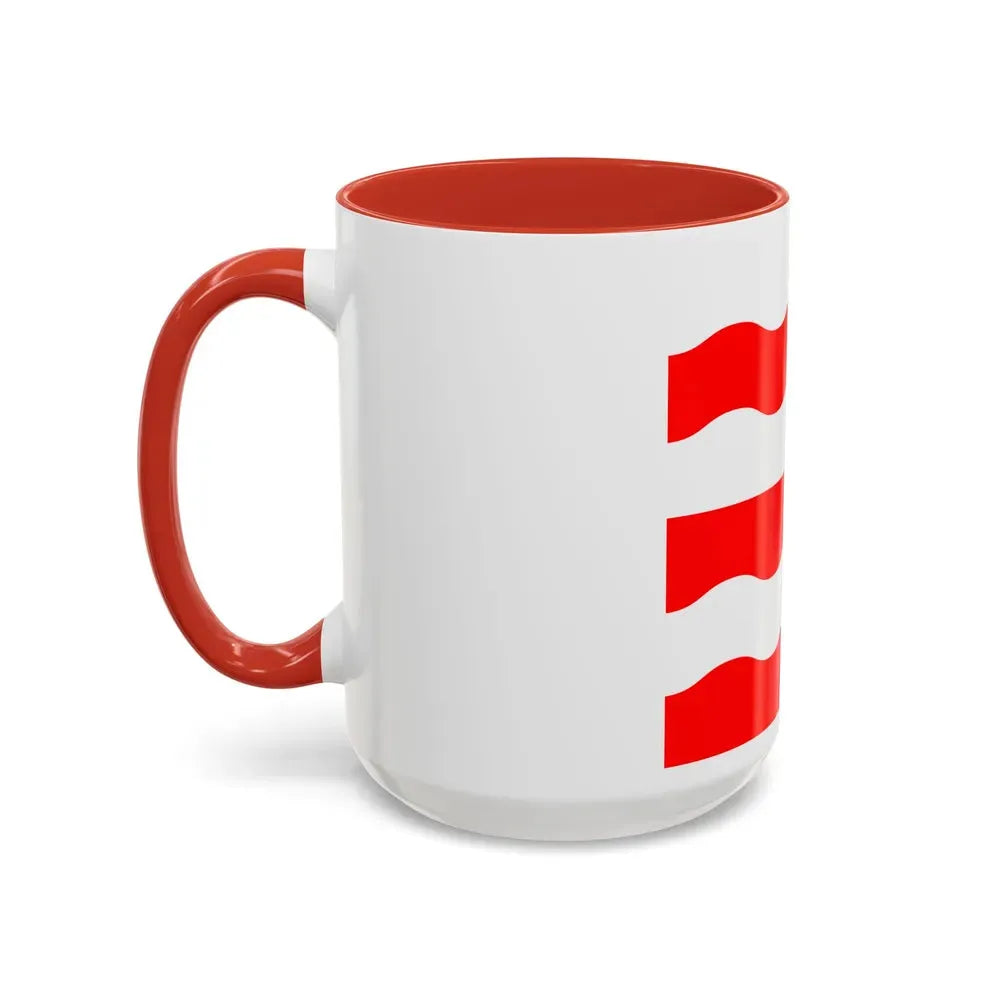 Flag of Morges Switzerland - Accent Coffee Mug - Go Mug Yourself