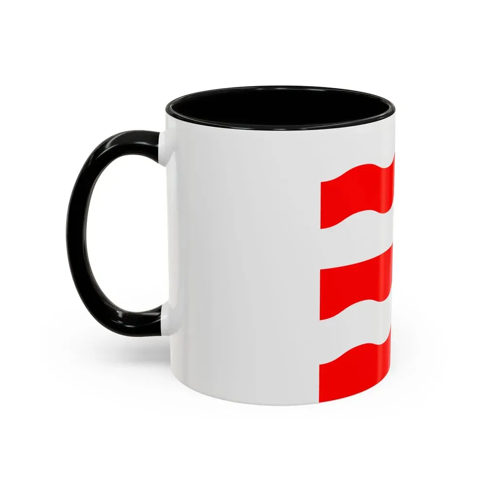 Flag of Morges Switzerland - Accent Coffee Mug - Go Mug Yourself
