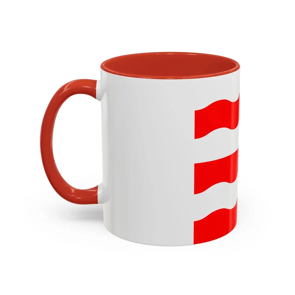 Flag of Morges Switzerland - Accent Coffee Mug - Go Mug Yourself