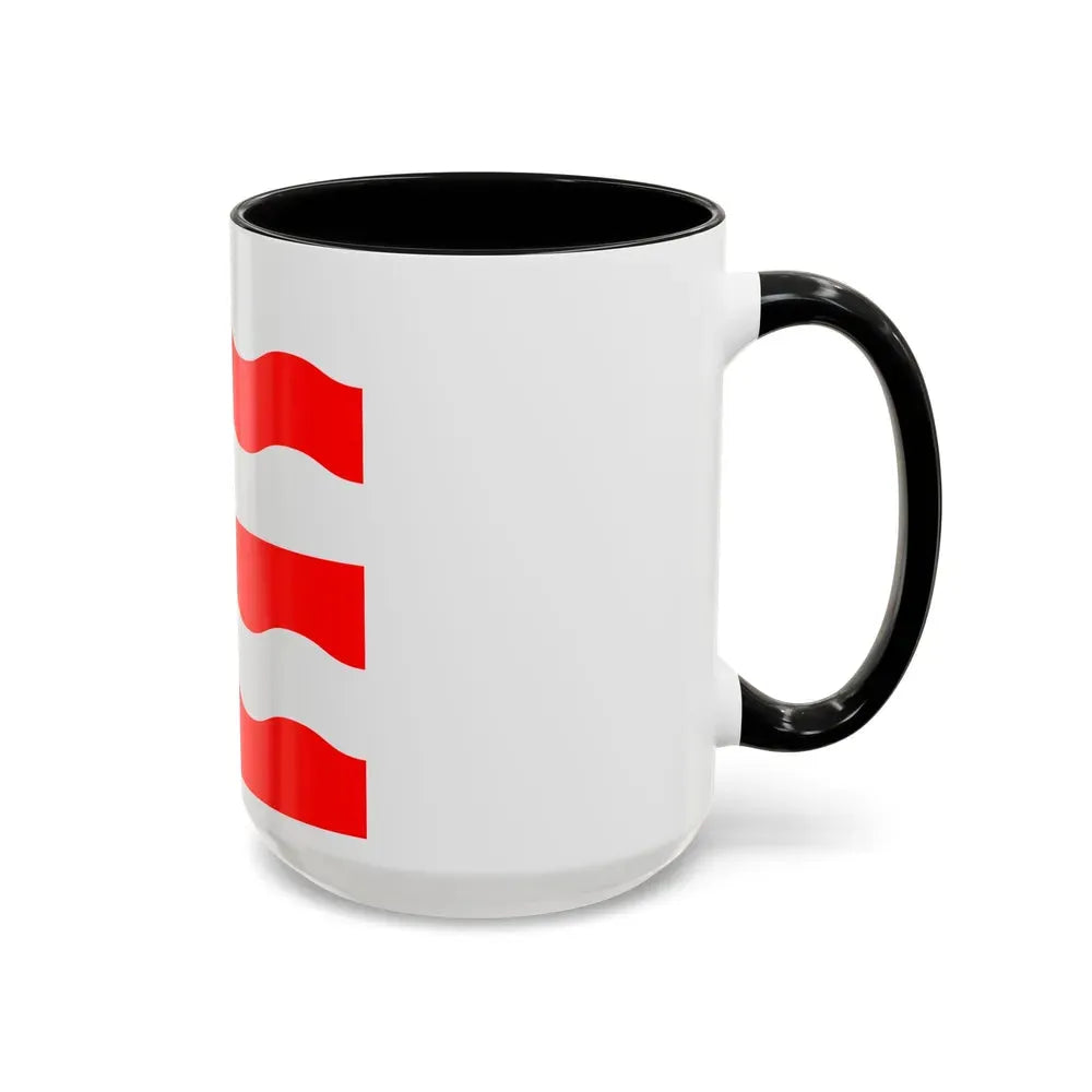 Flag of Morges Switzerland - Accent Coffee Mug - Go Mug Yourself