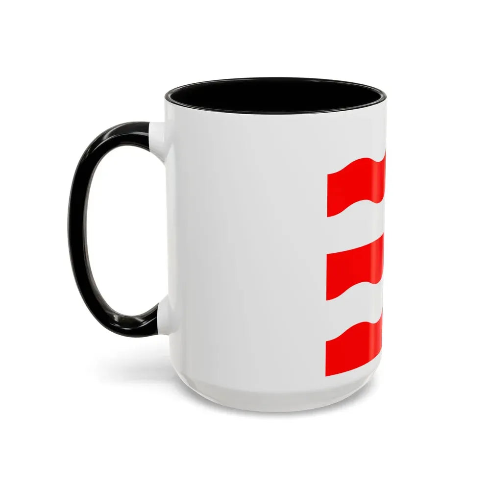 Flag of Morges Switzerland - Accent Coffee Mug - Go Mug Yourself