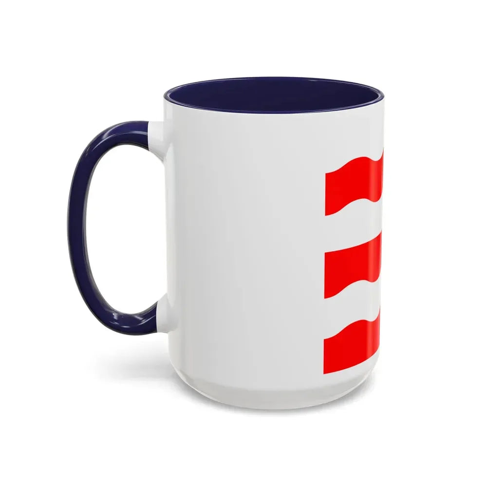 Flag of Morges Switzerland - Accent Coffee Mug - Go Mug Yourself
