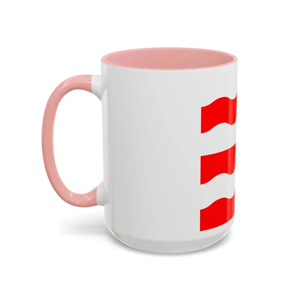 Flag of Morges Switzerland - Accent Coffee Mug - Go Mug Yourself