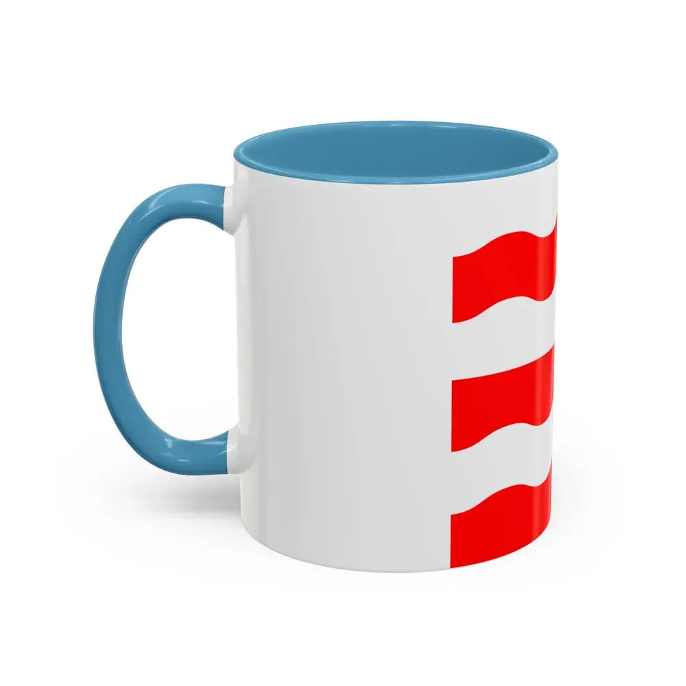 Flag of Morges Switzerland - Accent Coffee Mug - Go Mug Yourself
