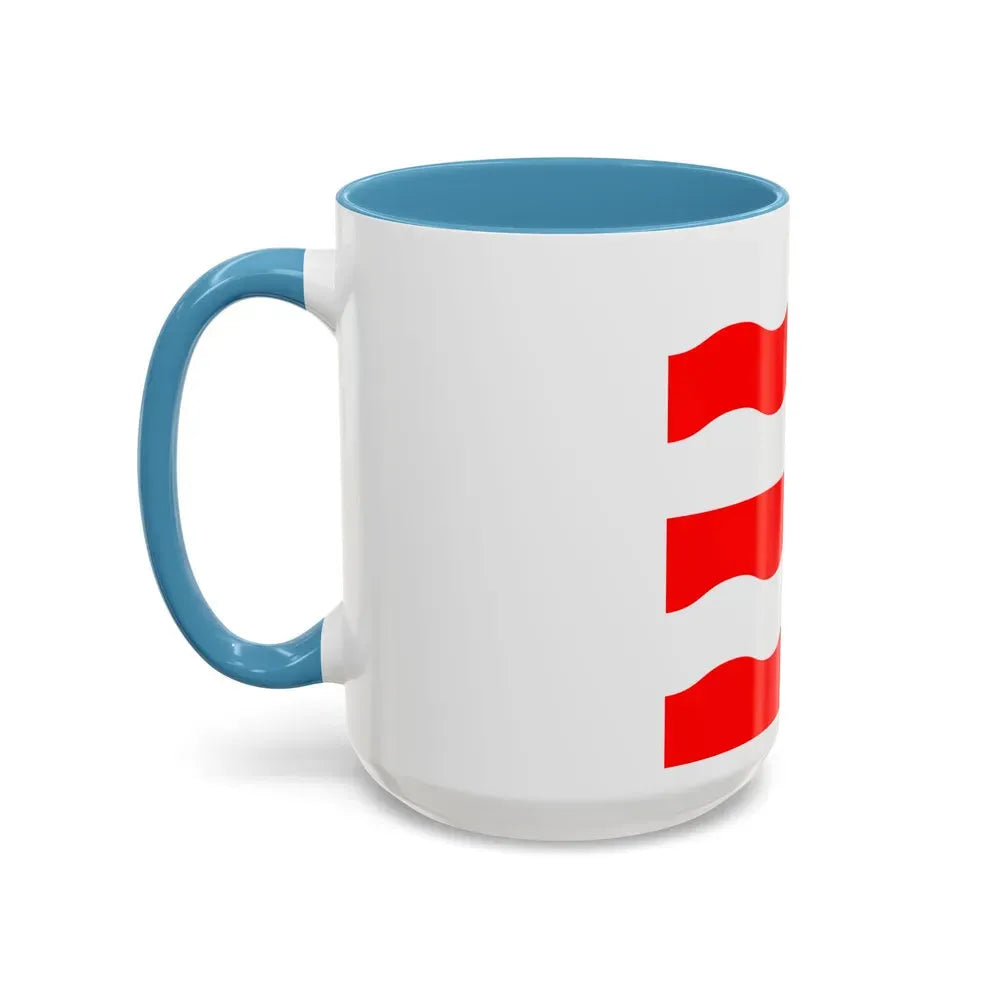 Flag of Morges Switzerland - Accent Coffee Mug - Go Mug Yourself