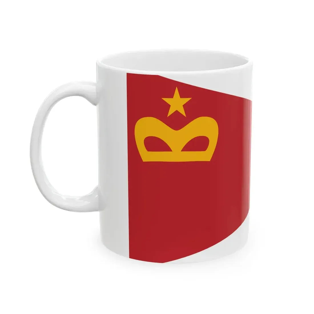 Flag of Moroccan Naval Group Commander not Captain (Morocco) White Coffee Mug - Go Mug Yourself