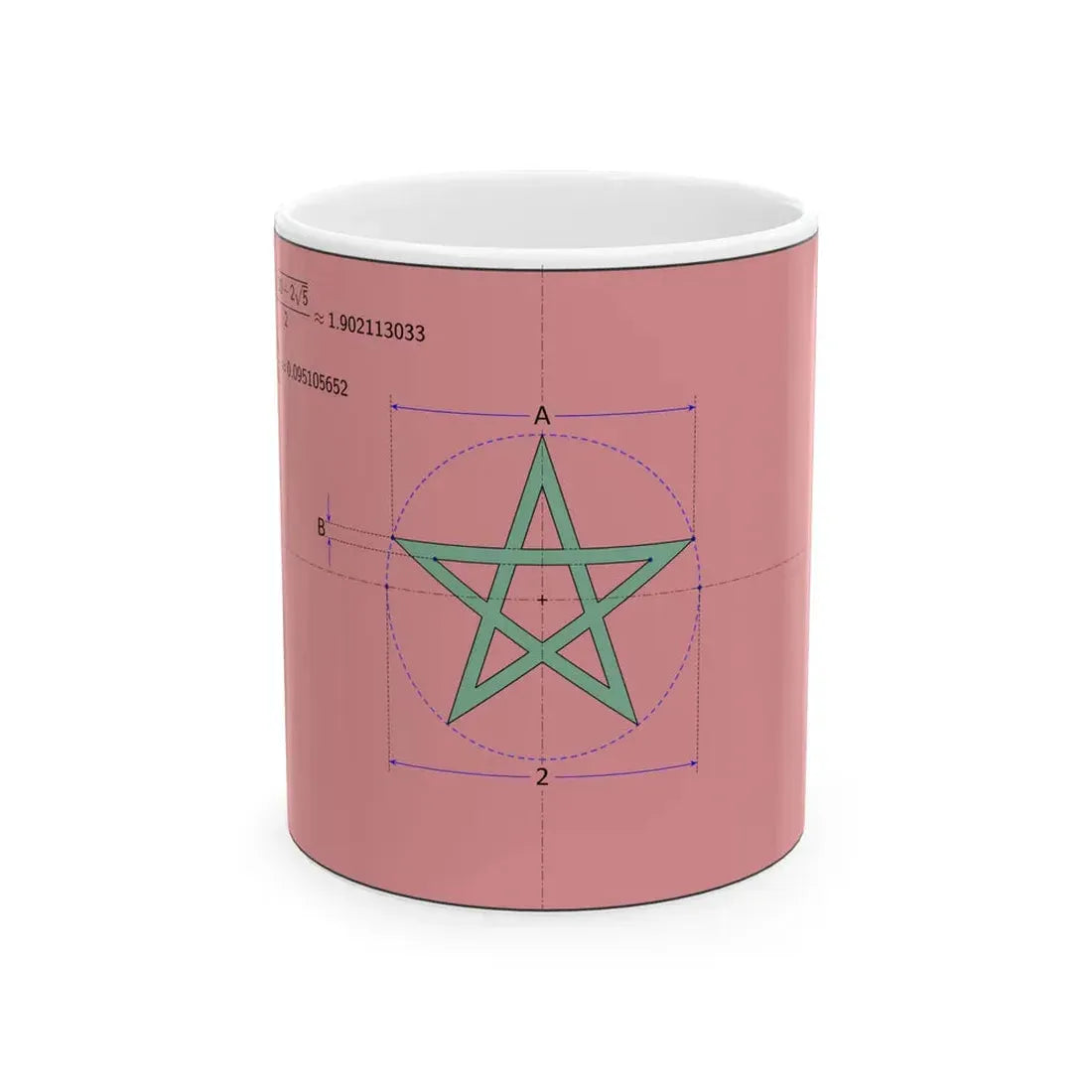 Flag of Morocco construction sheet (Morocco) White Coffee Mug 11oz - Go Mug Yourself