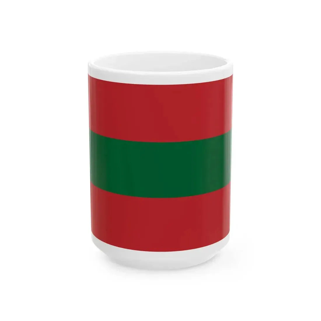 Flag of Morocco tricolor (Morocco) White Coffee Mug 15oz - Go Mug Yourself