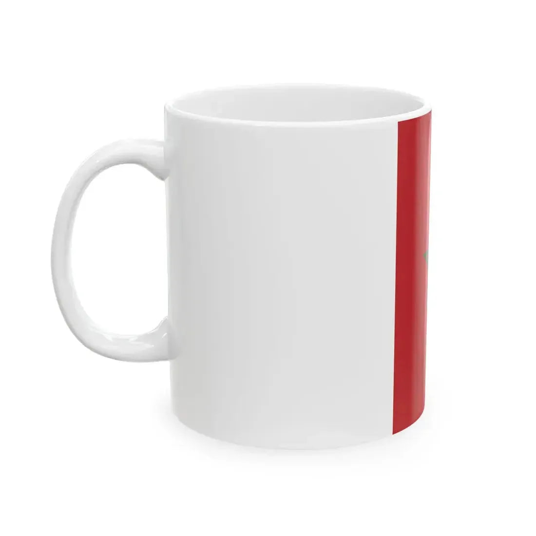 Flag of Morocco vertical (Morocco) White Coffee Mug - Go Mug Yourself
