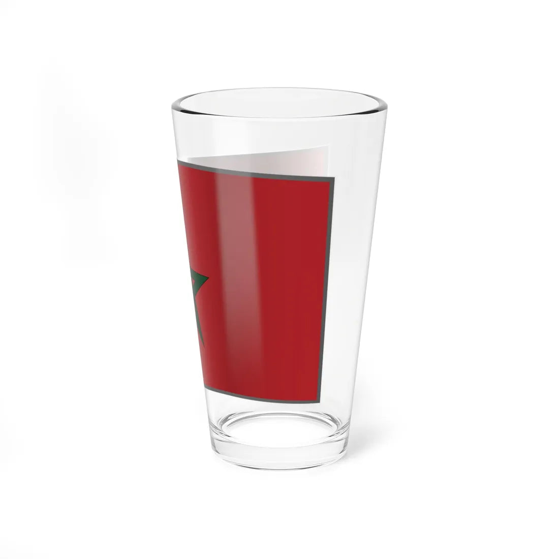 Flag of Morocco waving (Morocco) Pint Glass 16oz - Go Mug Yourself